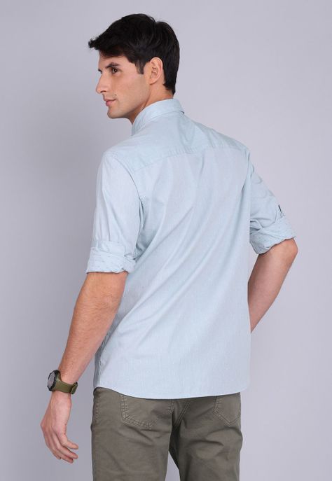 Camisa Texturada Manga Larga Arrow CM3009SCE-1