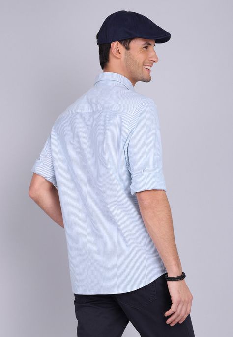 Camisa Oxford Spandex Manga Larga Arrow CM3002SCE-3
