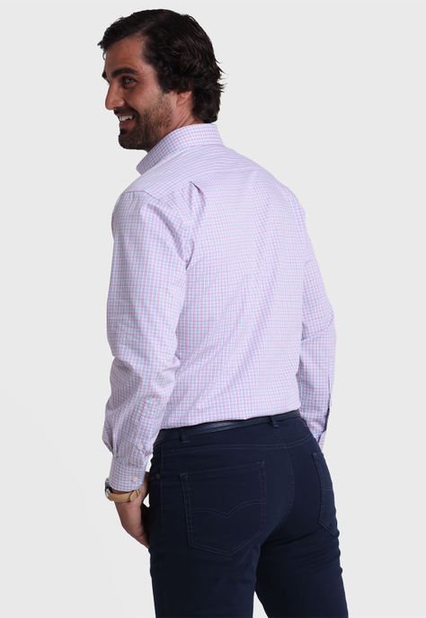 Camisa Formal Spandex Cuadros Arrow ARM6004RO-3