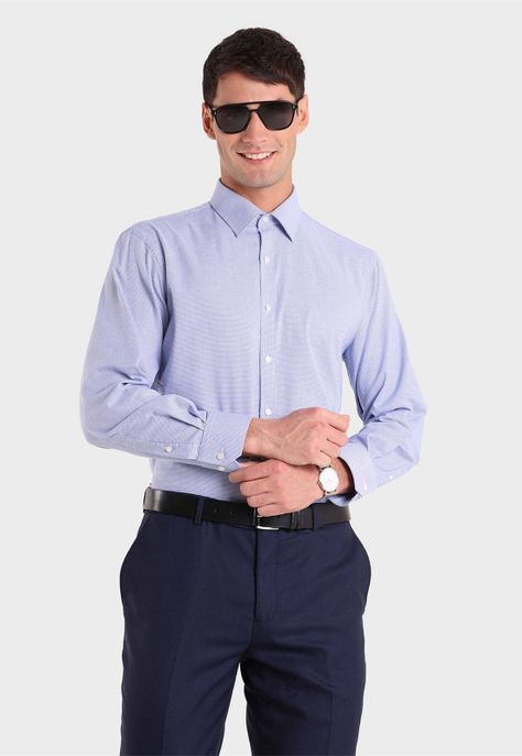 Camisa Formal Spandex Print Arrow-0