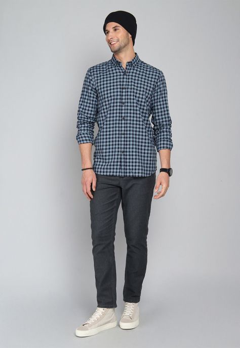 Camisa Cuadros Manga Larga Arrow CM31043DE-3