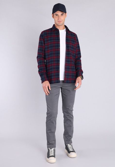 Camisa Escocesa Overshirt Arrow-3