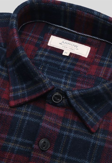 Camisa Escocesa Overshirt Arrow-5