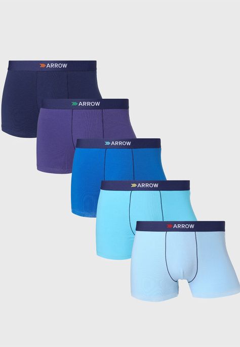 Boxer 5 Unidades Liso Arrow BO52366AZ-0