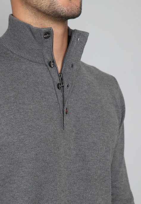 Sweater Manga Larga Arrow SW31044GR-2