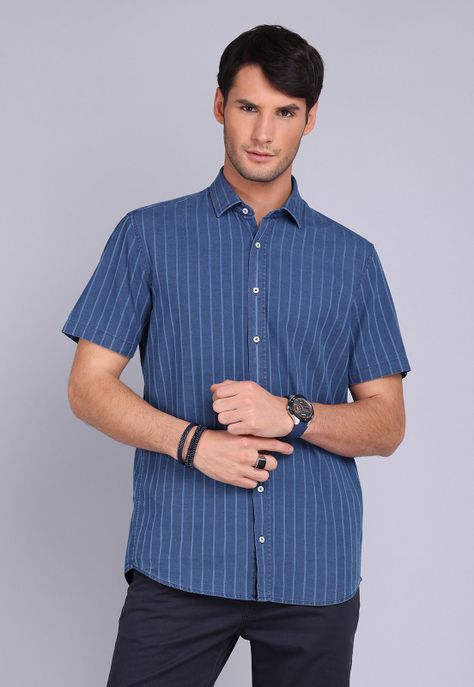 Camisa Rayas Manga Corta Arrow CM3036SAZ-0