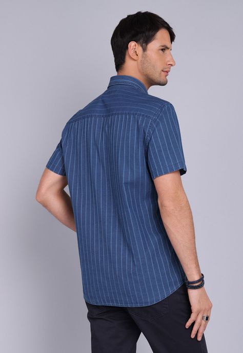 Camisa Rayas Manga Corta Arrow CM3036SAZ-1