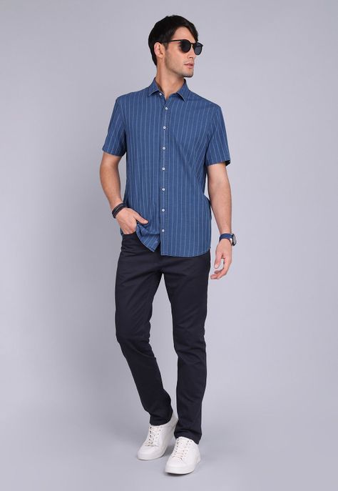 Camisa Rayas Manga Corta Arrow CM3036SAZ-3