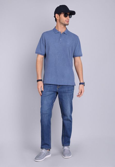 Polera Pique Stone Wash Arrow PO3076SDE-3