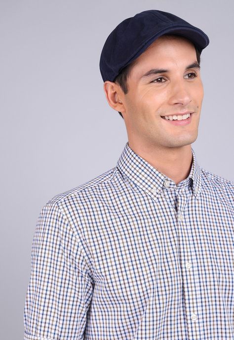 Camisa Oxford Cuadros Manga Larga Arrow CM3011SBE-2