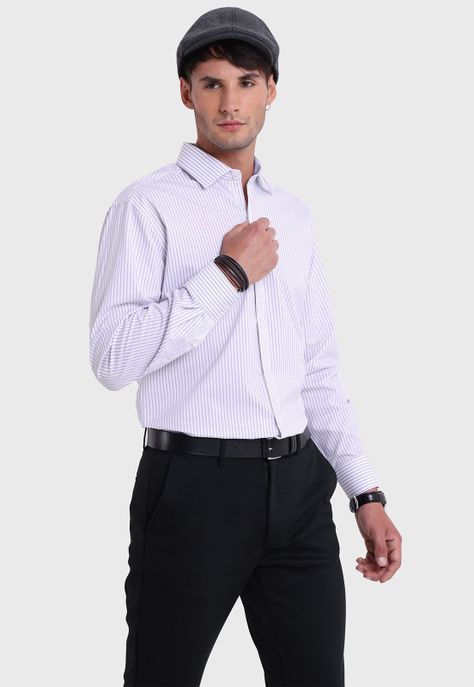 Camisa Formal Spandex Rayas Arrow ARM6021LI-1