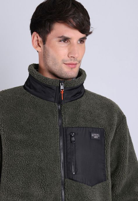 Polerón Sherpa Full Zipper Arrow PL2701WOL-2