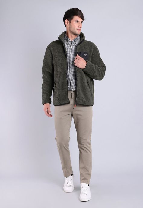 Polerón Sherpa Full Zipper Arrow PL2701WOL-3