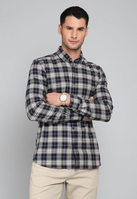 Camisa Cuadros Manga Larga Arrow CM31041NB-0