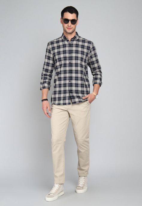 Camisa Cuadros Manga Larga Arrow CM31041NB-3