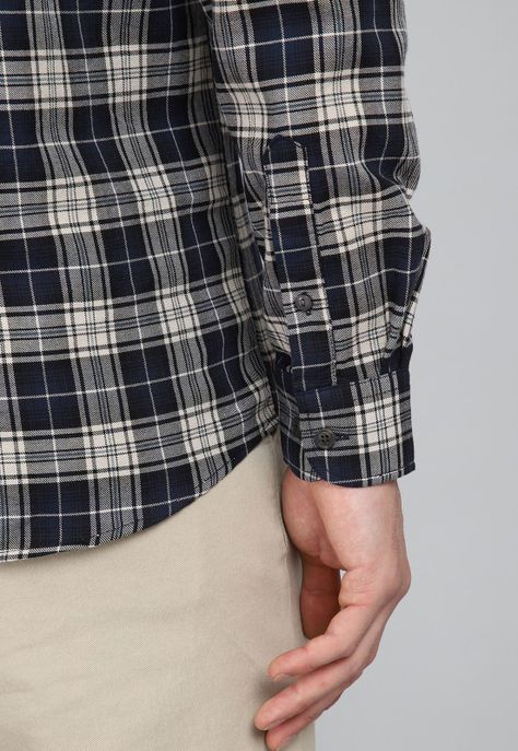 Camisa Cuadros Manga Larga Arrow CM31041NB-5