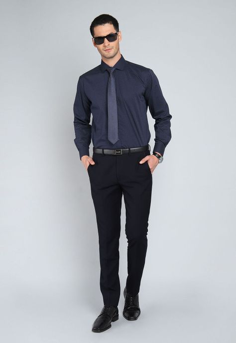 Camisa Formal Print Spandex Arrow ARM0310AZ-4