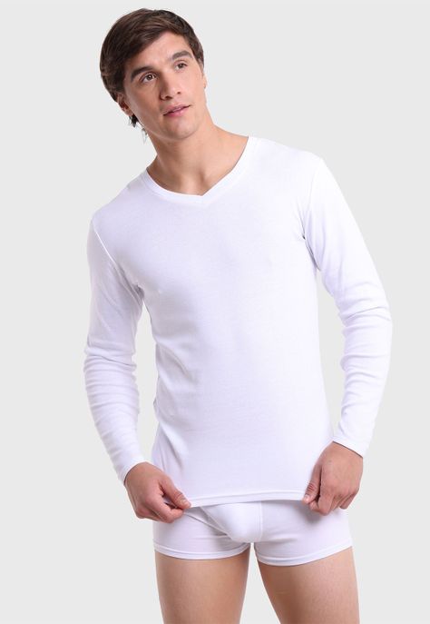 Camiseta Bipack Cuello V Arrow CT23205BL-1