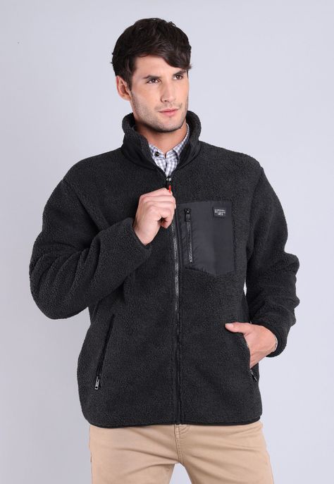 Polerón Sherpa Full Zipper Arrow PL2701WCB-0
