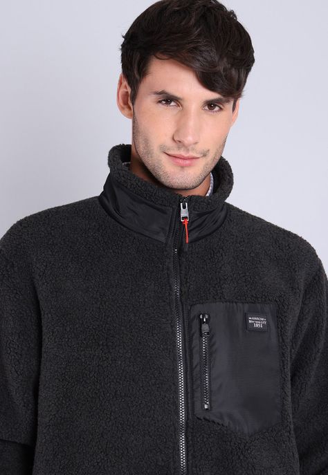 Polerón Sherpa Full Zipper Arrow PL2701WCB-2