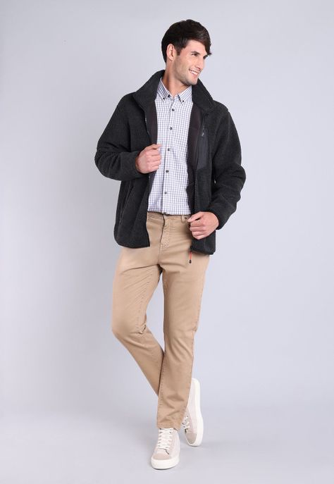 Polerón Sherpa Full Zipper Arrow PL2701WCB-3