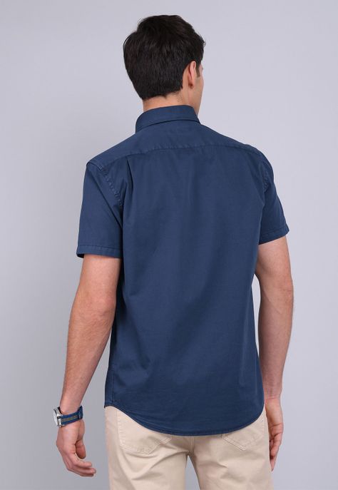Camisa Manga Corta Garment Dyed Arrow CM3041SAZ-1