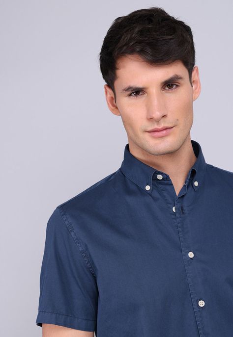 Camisa Manga Corta Garment Dyed Arrow CM3041SAZ-2