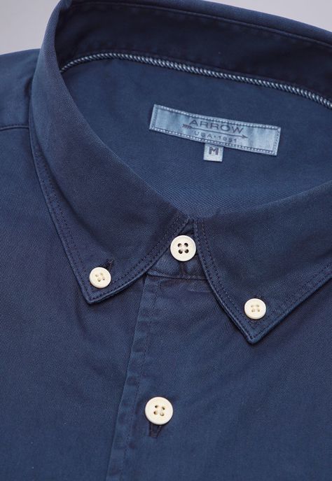 Camisa Manga Corta Garment Dyed Arrow CM3041SAZ-4