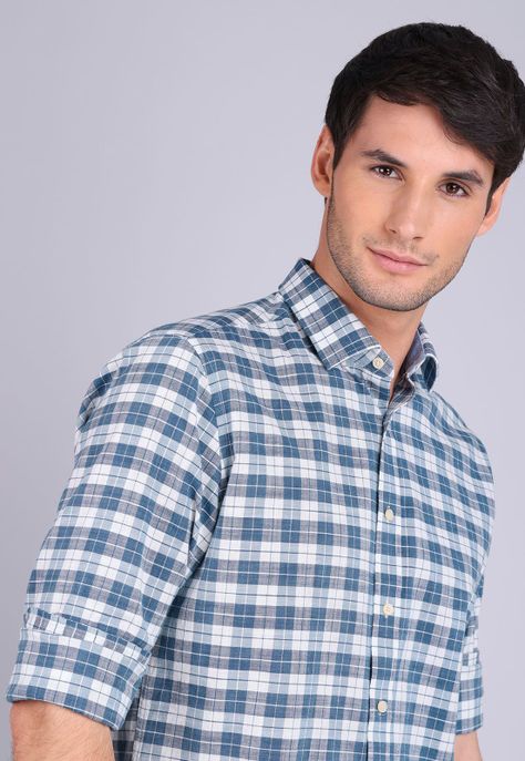 Camisa Cuadros Manga Larga Arrow CM3031SAZ-1