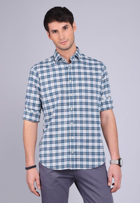Camisa Cuadros Manga Larga Arrow CM3031SAZ-4