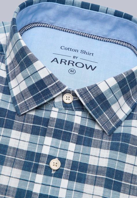 Camisa Cuadros Manga Larga Arrow CM3031SAZ-5
