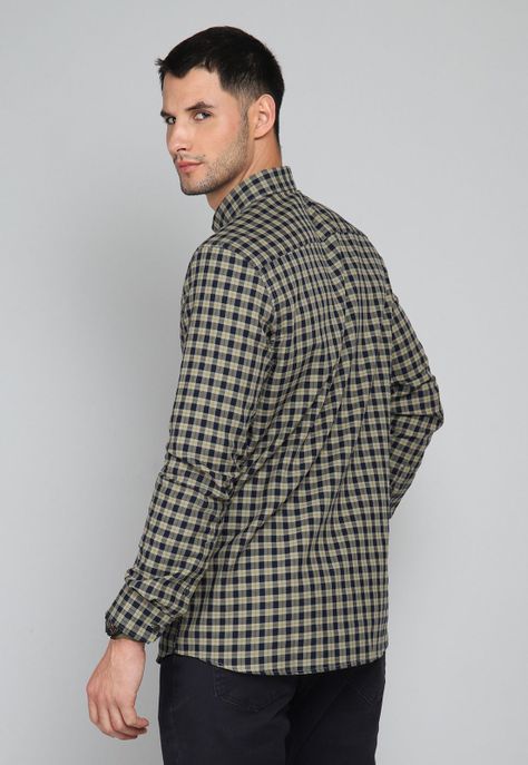 Camisa Cuadros Manga Larga Arrow CM31043VE-1