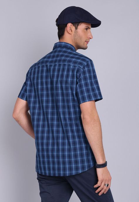 Camisa Cuadros Manga Corta Arrow CM3034SNB-1