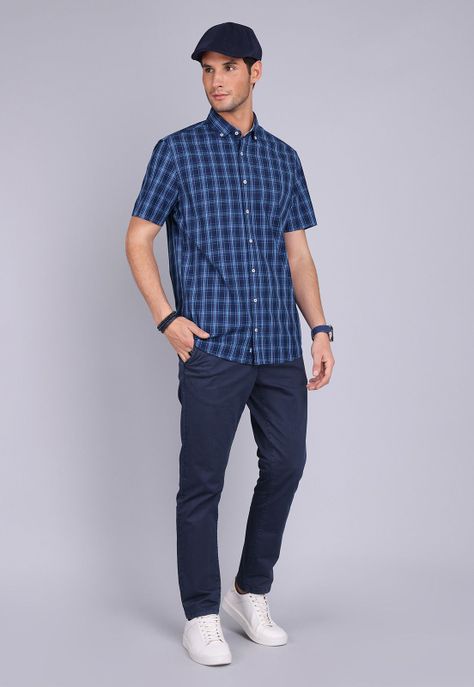 Camisa Cuadros Manga Corta Arrow CM3034SNB-3