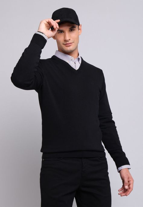 Sweater Cuello V Arrow SW2701WNE-0