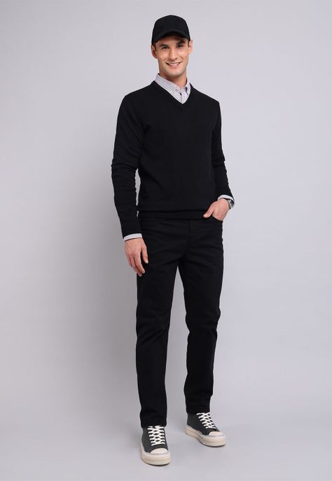 Sweater Cuello V Arrow SW2701WNE-3