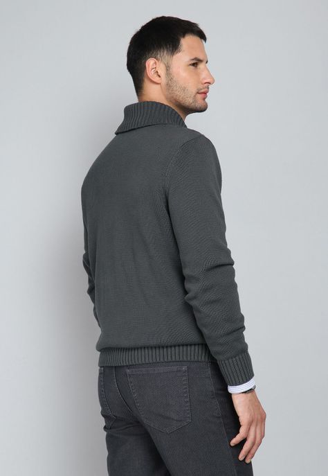 Sweater Cuello Smoking Arrow SW31045GR-1