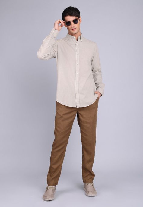 Camisa Lino Manga Larga Arrow CM3057SAR-2