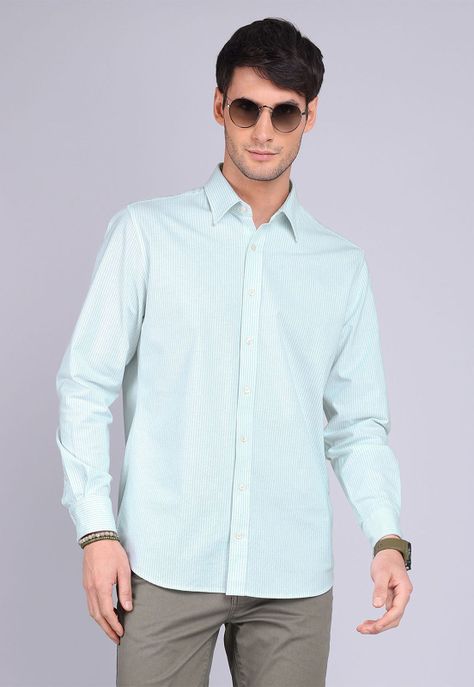 Camisa Oxford Spandex Manga Larga Arrow CM3002SVE-0
