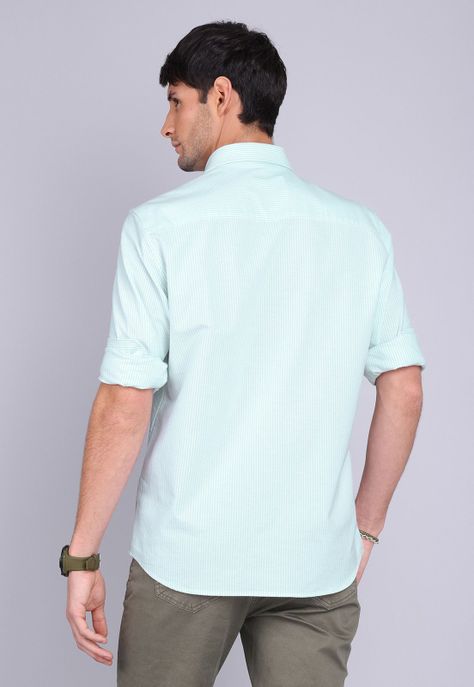 Camisa Oxford Spandex Manga Larga Arrow CM3002SVE-3