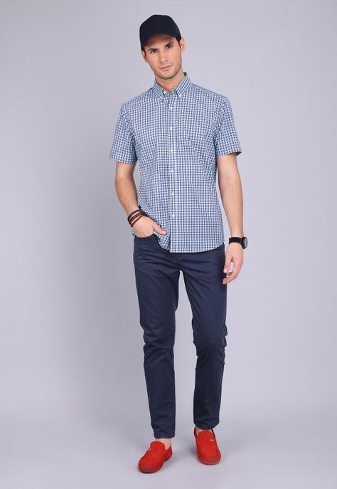 Camisa Cuadros Manga Corta Arrow CM3017SNB-3