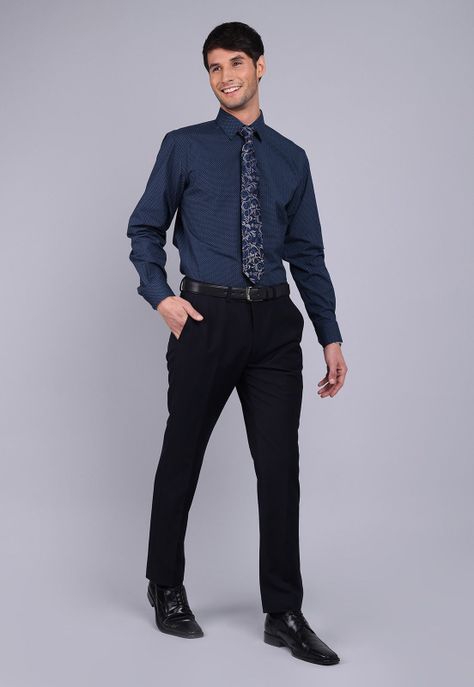 Camisa Formal Print Spandex Arrow ARM9008AZ-4