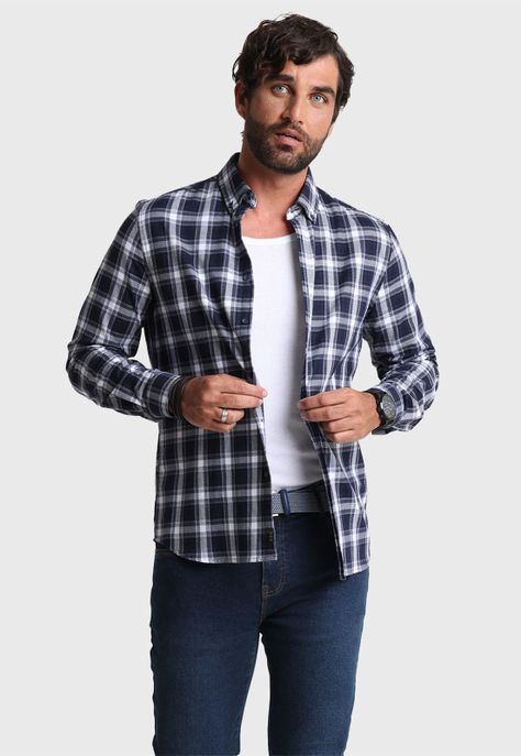 Camisa ML Escocesa Arrow-0