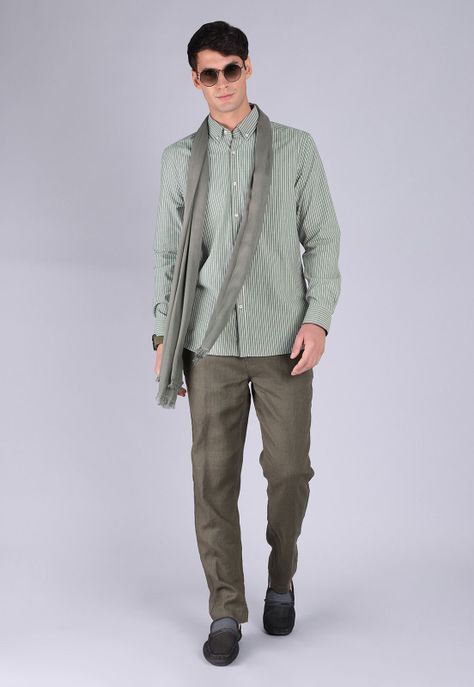 Camisa Oxford Rayas Manga Larga Arrow CM3016SGR-3
