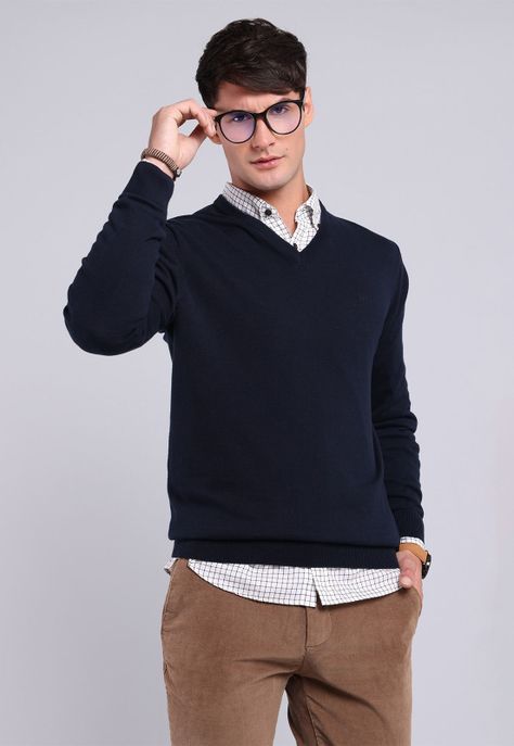 Sweater Cuello V Arrow SW2701WNB-0