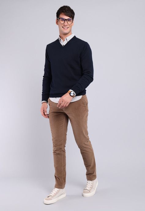 Sweater Cuello V Arrow SW2701WNB-3