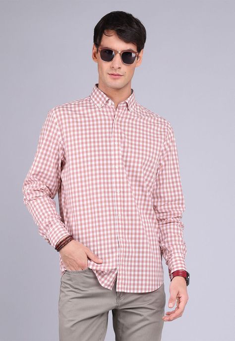 Camisa Cuadros Manga Larga Arrow CM3004SRD-0