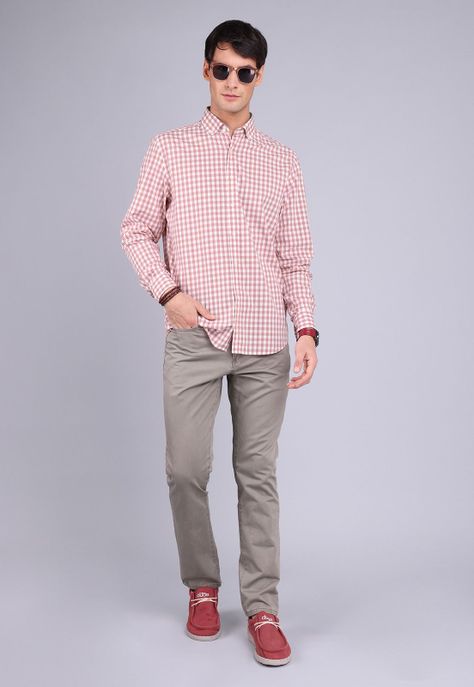 Camisa Cuadros Manga Larga Arrow CM3004SRD-2