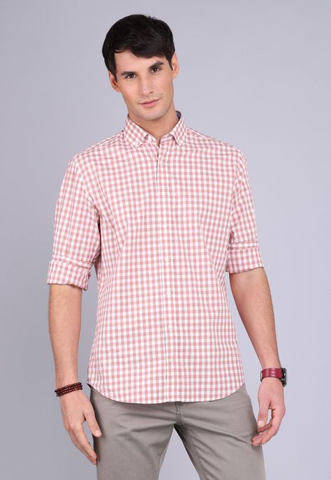 Camisa Cuadros Manga Larga Arrow CM3004SRD-4