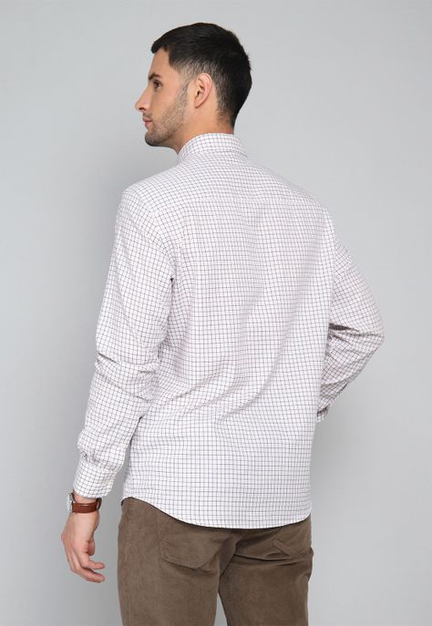 Camisa Cuadros Manga Larga Arrow CM31004AZ-1